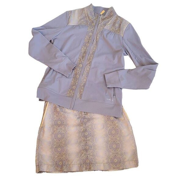 Annika Cutter & Buck Women Golf Skirt Suit Long Sleeve Jacket - Picture 16 of 16